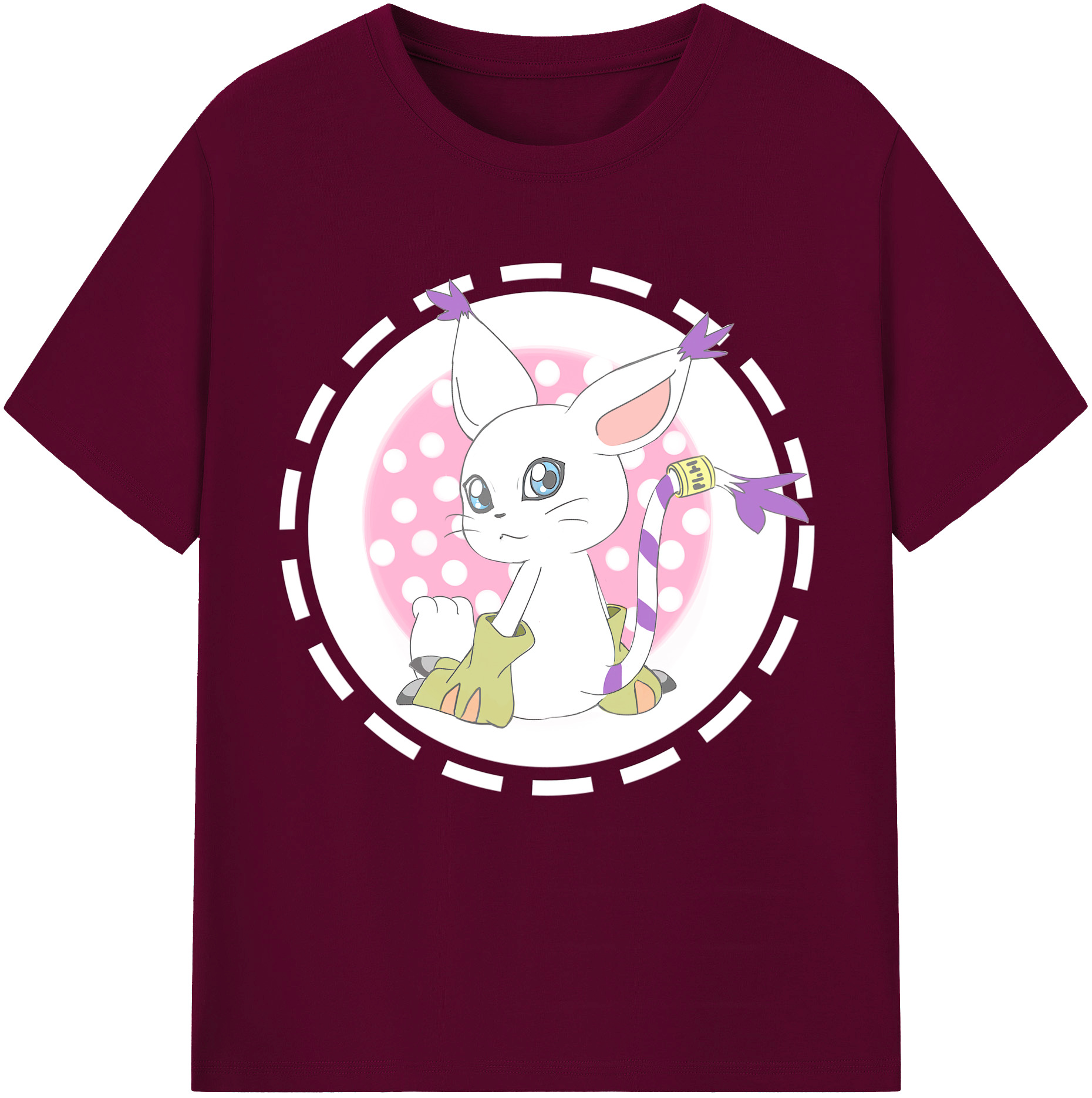 （画像用） Digimon デジタルモンスター/デジモン レディースカジュアルプリントTシャツ（綿100％）